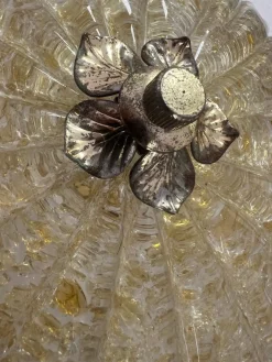 Deckenlampe mit Gold Intarsie von Borovier & Toso, 1990