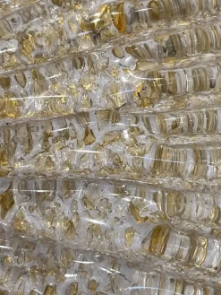 Deckenlampe mit Gold Intarsie von Borovier & Toso, 1990