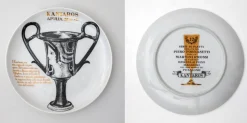 Dekorative Porzellanteller von P. Fornasetti für Martini & Rossi, 1960er, 12 Set