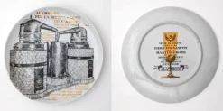 Dekorative Porzellanteller von P. Fornasetti für Martini & Rossi, 1960er, 12 Set