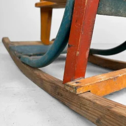 Dekoratives japanisches Schaukelpferd aus Holz, 1940