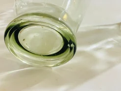 Dekorative Vintage Glasflaschen aus Glas, 1960er, 2er Set