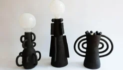 Dendri Ton Lampe von Ia Kutateladze