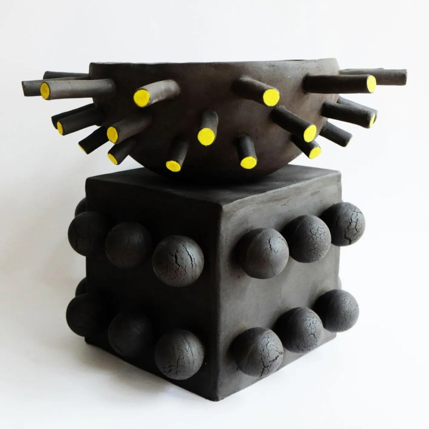 Dendri Ton Lampe von Ia Kutateladze