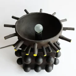 Dendri Ton Lampe von Ia Kutateladze