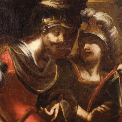 Der Streit zwischen Agamemnon und Achilles über Briseis, 1640, Öl auf Leinwand
