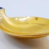 Dessertlöffel aus vergoldetem Silber mit Emaille-Weihnachtsmotiven