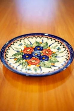 Dessertteller aus Keramik von Ceramika Boleslawiec, 4 . Set