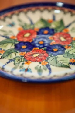 Dessertteller aus Keramik von Ceramika Boleslawiec, 4 . Set