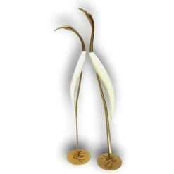 De Stijl, Skulpturen, 1960er, Messing und Holz, 2er Set