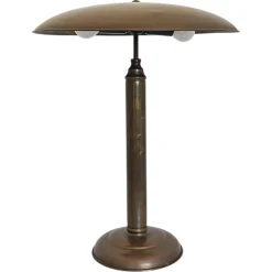 Deutsche Art Deco Gardist Tischlampe aus Messing, 1930er