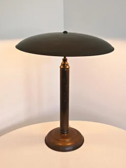 Deutsche Art Deco Gardist Tischlampe aus Messing, 1930er