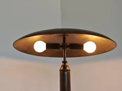 Deutsche Art Deco Gardist Tischlampe aus Messing, 1930er