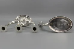 Deutsche Art Deco Kerzenhalter mit 3 Armen von WMF, 1930er, 2er Set