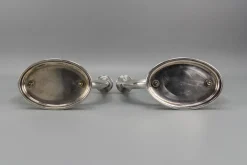 Deutsche Art Deco Kerzenhalter mit 3 Armen von WMF, 1930er, 2er Set