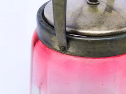 Deutsche Jugendstil Teedose aus Glas, 1920er