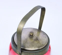 Deutsche Jugendstil Teedose aus Glas, 1920er