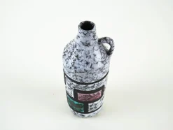 Deutsche Keramikvase mit Griff von Strehla, 1960er