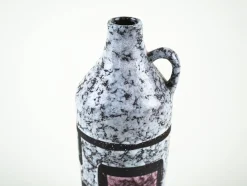 Deutsche Keramikvase mit Griff von Strehla, 1960er