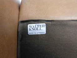 Deutsche Mid-Century Cocktailsessel aus Leder von Walter Knoll, 1960er, 2er Set