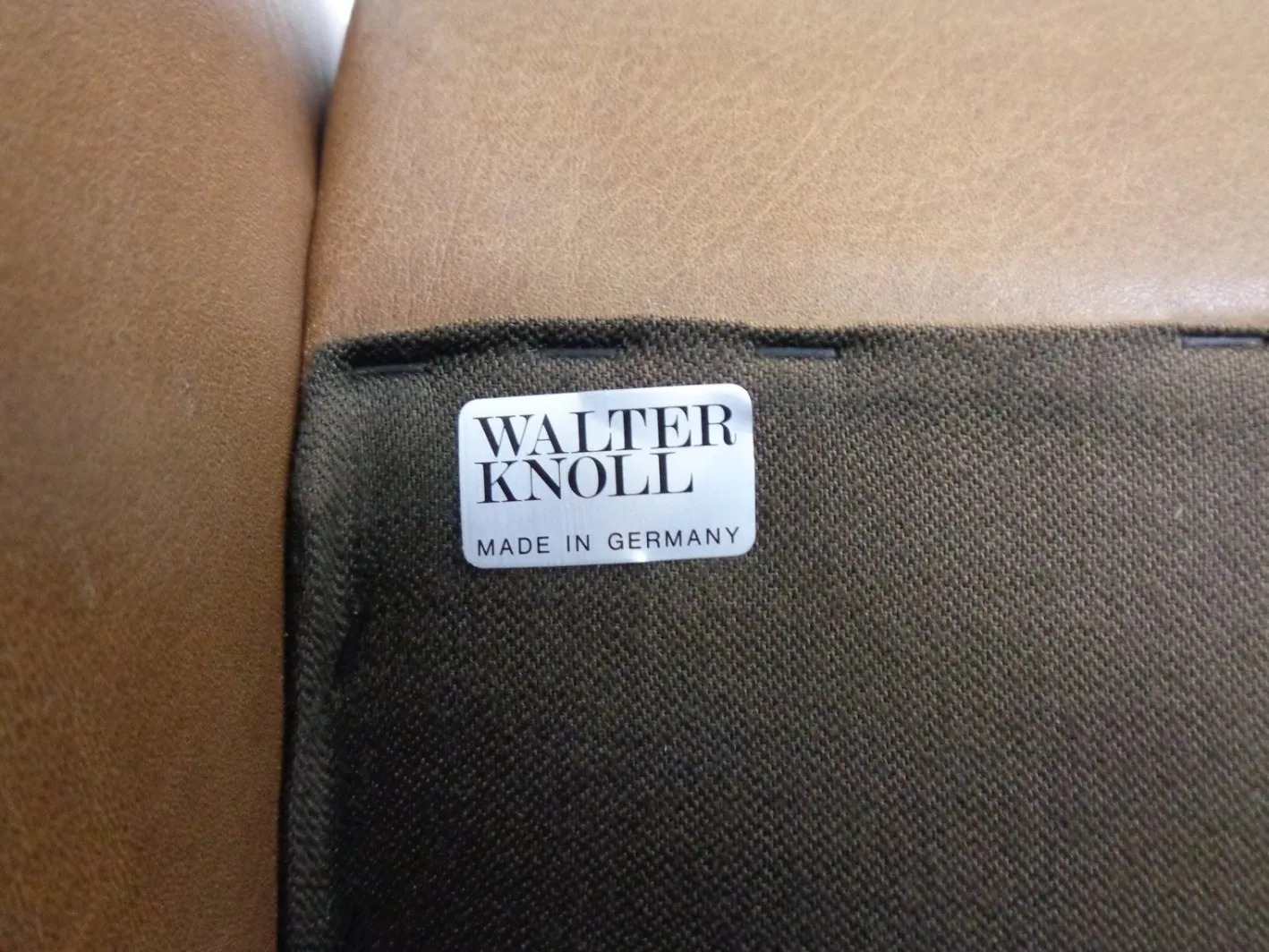 Deutsche Mid-Century Cocktailsessel aus Leder von Walter Knoll, 1960er, 2er Set