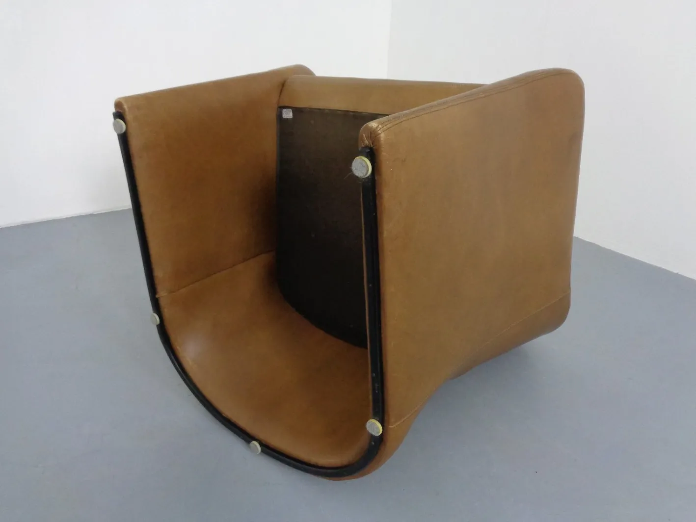 Deutsche Mid-Century Cocktailsessel aus Leder von Walter Knoll, 1960er, 2er Set