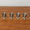 Deutsche Mid-Century Eierbecher aus Cromargan von WMF, 1960er, 6 . Set