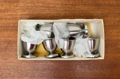 Deutsche Mid-Century Eierbecher aus Cromargan von WMF, 1960er, 6 . Set