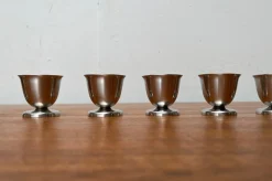 Deutsche Mid-Century Eierbecher aus Cromargan von WMF, 1960er, 6 . Set