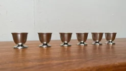 Deutsche Mid-Century Eierbecher aus Cromargan von WMF, 1960er, 6 . Set