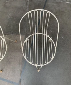 Deutsche Mid-Century Gartenstühle aus Metall von Mauser Werke Waldeck, 2er Set