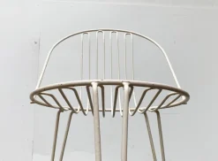 Deutsche Mid-Century Gartenstühle aus Metall von Mauser Werke Waldeck, 2er Set