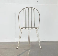 Deutsche Mid-Century Gartenstühle aus Metall von Mauser Werke Waldeck, 2er Set