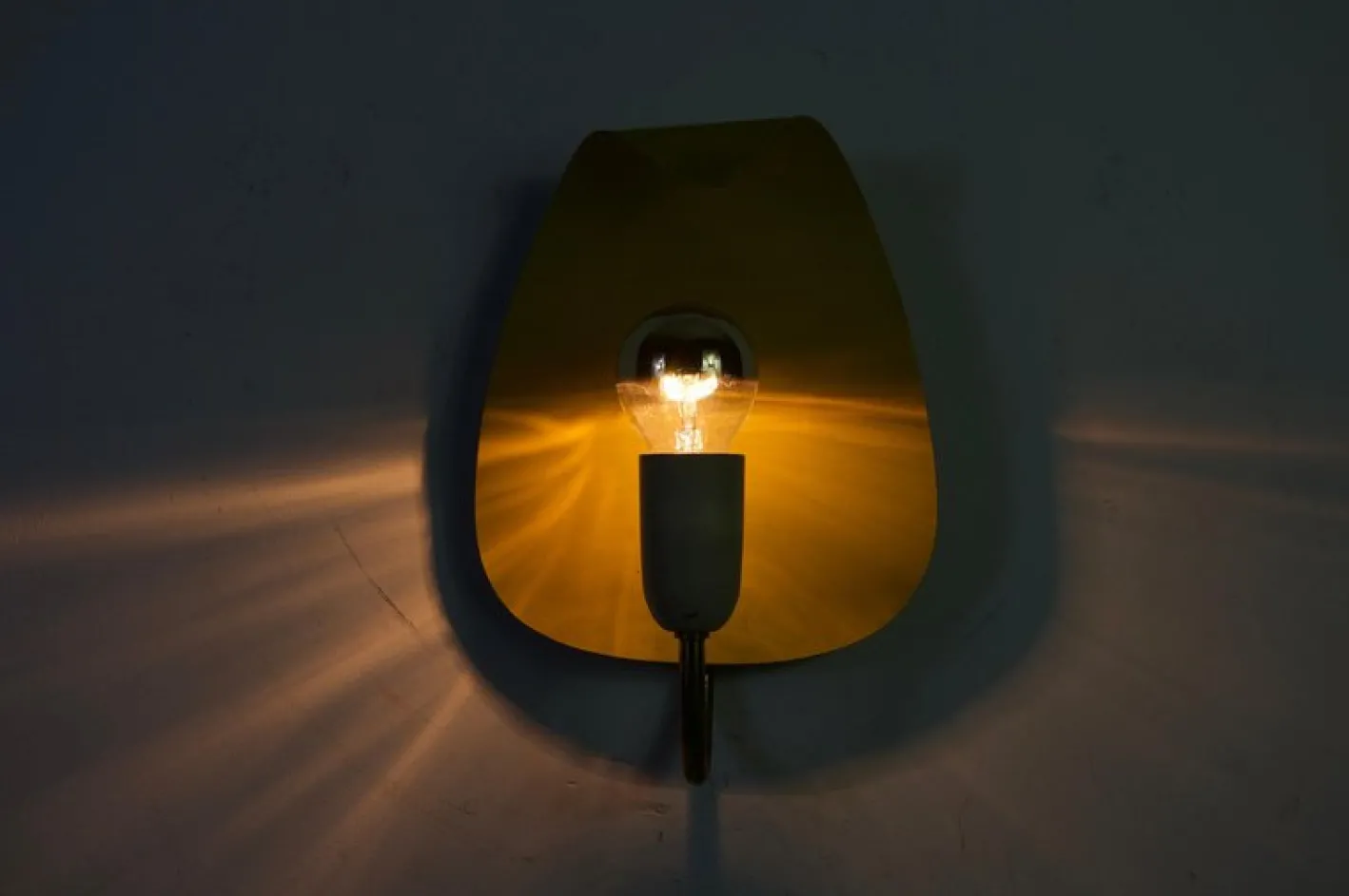 Deutsche Mid-Century Modern Sputnik Wandlampe, 1960er
