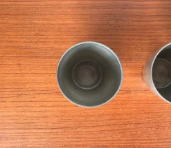 Deutsche Mid-Century Modern Zinnbecher von Harald Buchrucker, 1960er, 4er Set