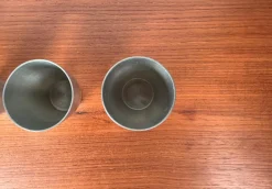 Deutsche Mid-Century Modern Zinnbecher von Harald Buchrucker, 1960er, 4er Set