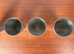 Deutsche Mid-Century Modern Zinnbecher von Harald Buchrucker, 1960er, 4er Set