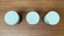 Deutsche Mid-Century Studio Keramiktassen von Inseltöpferei Fehmarn, 1960er, 3er Set