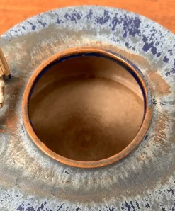 Deutsche Mid-Century Studio Keramik Teekanne mit Teewärmer von Melitta Teubner, 1960er, 2er Set