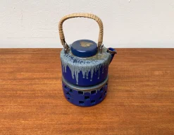 Deutsche Mid-Century Studio Keramik Teekanne mit Teewärmer von Melitta Teubner, 1960er, 2er Set