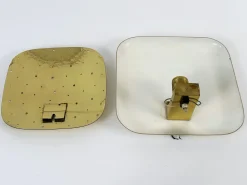Deutsche Mid-Century Wandleuchte aus perforiertem Messing, 1960er