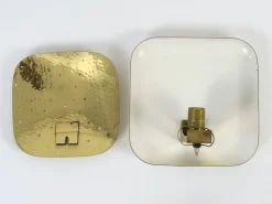 Deutsche Mid-Century Wandleuchte aus perforiertem Messing, 1960er