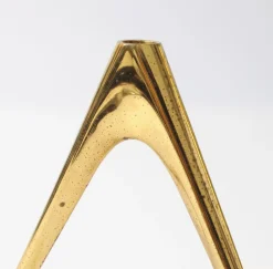 Deutscher Mid-Century Kerzenhalter aus Messing, 1960er