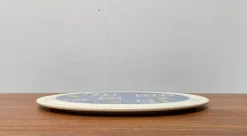 Deutscher Mid-Century Kuchenteller aus Keramik mit Blumenmotiven von Limburg, 1960er