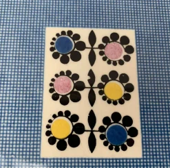 Deutscher Mid-Century Kuchenteller aus Keramik mit Blumenmotiven von Limburg, 1960er