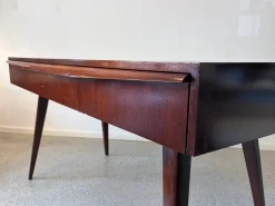 Deutscher Mid-Century Schreibtisch mit Bücherregal, 1950er