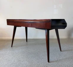 Deutscher Mid-Century Schreibtisch mit Bücherregal, 1950er