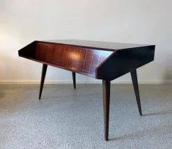 Deutscher Mid-Century Schreibtisch mit Bücherregal, 1950er