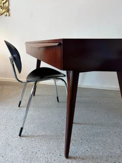 Deutscher Mid-Century Schreibtisch mit Bücherregal, 1950er