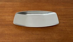 Deutscher Mid-Century Teller aus Cromargan von WMF, 1960er